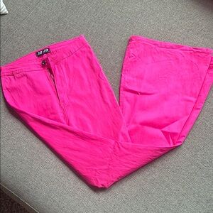 Hot Pink Flare Jeans